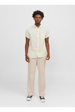 پیراهن سفید مردانه یقه پیراهنی Jack & Jones - کد 868903025