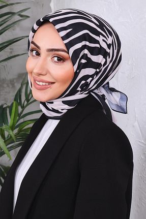روسری طوسی پنبه ای BUSLEM - کد 868912263