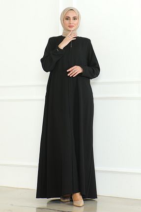 کلاه و ابایا مشکی زنانه پنبه ای KADEEM - کد 869535955