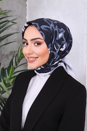 روسری آبی پنبه ای BUSLEM - کد 868912272