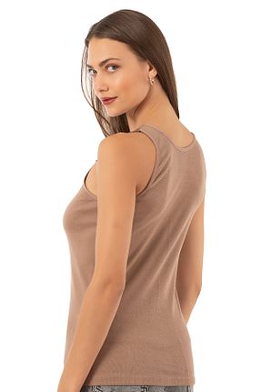 رکابی قهوه ای زنانه پنبه ای ÖZKAN underwear - کد 985004