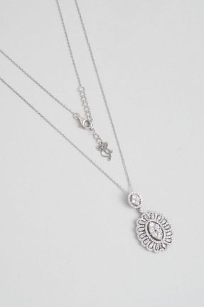 گردنبند نقره سفید زنانه 925 عیار So Chic - کد 868944158