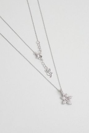 گردنبند نقره سفید زنانه 925 عیار So Chic - کد 868944135