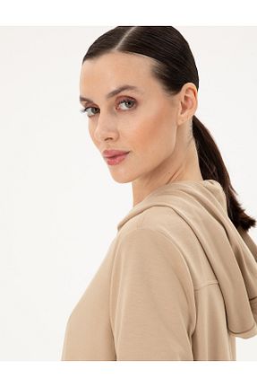 سوئیشرت بژ زنانه ساده Pierre Cardin - کد 868988204