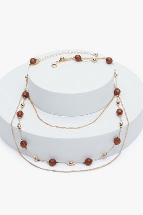 گردنبند جواهر طلائی زنانه فلزی Penti - کد 784139871