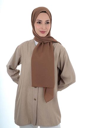 شال قهوه ای زنانه جاز A/F fezah prive - کد 869056462