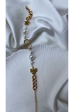 دستبند استیل (فولاد) سفید زنانه استیل (فولاد) RGAccessories - کد 869064821