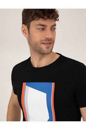 تیشرت مشکی مردانه اسلیم فیت Pierre Cardin - کد 828871092
