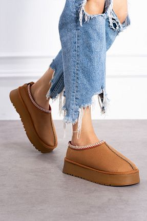 بوت / نیم بوت قهوه ای زنانه جیر MARİSKA SHOES - کد 869089376