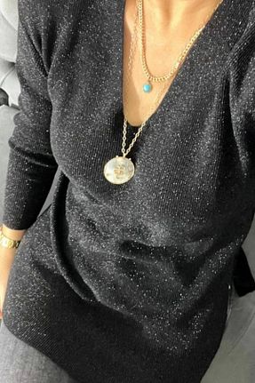 بلوز مشکی زنانه اورسایز Bİ.GİYSEN - کد 778507156