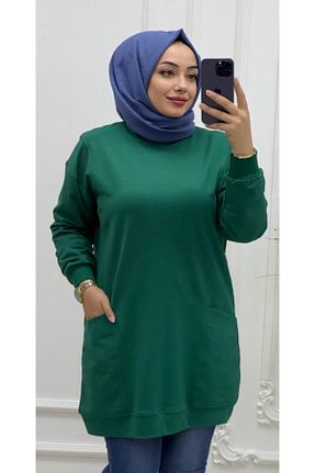 تونیک حجاب سبز زنانه بافتنی Ebrarengiz Moda - کد 869650327