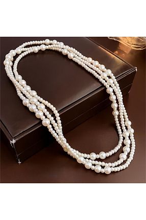 گردنبند مروارید سفید Jerberaa takı - کد 869106729