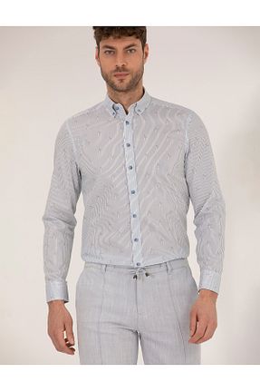 پیراهن آبی مردانه اسلیم فیت Pierre Cardin - کد 828270800