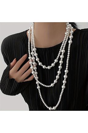 گردنبند مروارید سفید Jerberaa takı - کد 869106729