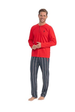 ست لباس راحتی قرمز مردانه لیسانس دار	 U.S. Polo Assn. - کد 845513399