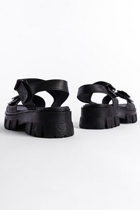 صندل مشکی زنانه پاشنه تخت Capone Outfitters - کد 812056849