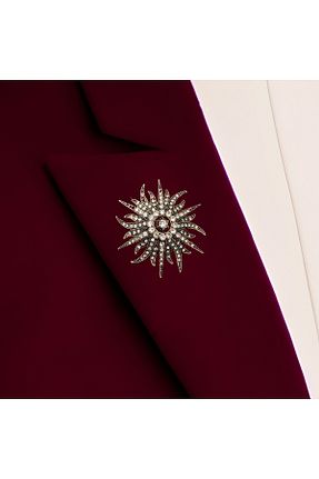 سنجاق سینه سفید زنانه فلزی FAYRA ACCESSORIES - کد 801828455