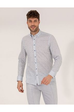 پیراهن آبی مردانه اسلیم فیت Pierre Cardin - کد 828270800
