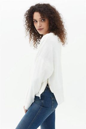 پلیور نباتی زنانه ساده Fashion Friends - کد 851689345