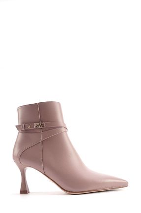 بوت / نیم بوت بژ زنانه چرم مصنوعی Nine West - کد 869125998