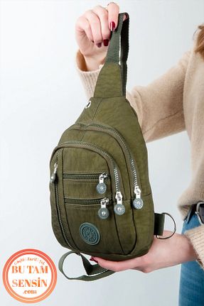 کیف کمری خاکی زنانه Bu Tam Sensin - کد 869124919
