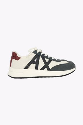 کفش اسنیکر سفید مردانه بند دار Armani Exchange - کد 869664987