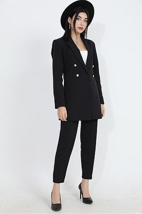 کت مشکی زنانه Blazer VAPUR TEKSTİL - کد 84191238