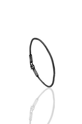 دستبند نقره مشکی مردانه 925 عیار Söğütlü Silver - کد 869195754