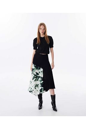 دامن سبز زنانه بافتنی Twist - کد 841098764