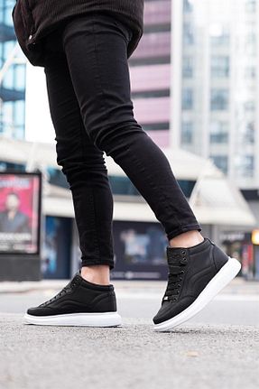 کفش اسنیکر مشکی مردانه بند دار L.A Polo - کد 655264253