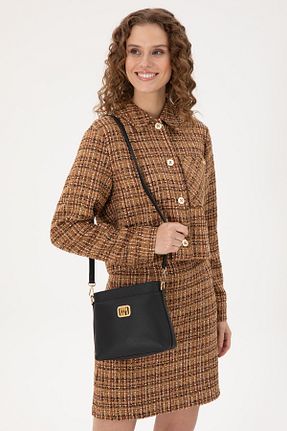 کیف دوشی مشکی زنانه چرم مصنوعی U.S. Polo Assn. - کد 869202724