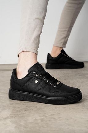 کفش اسنیکر مشکی مردانه بند دار L.A Polo - کد 691827017