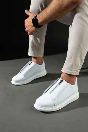 کفش اسنیکر سفید مردانه بند دار L.A Polo - کد 835903446