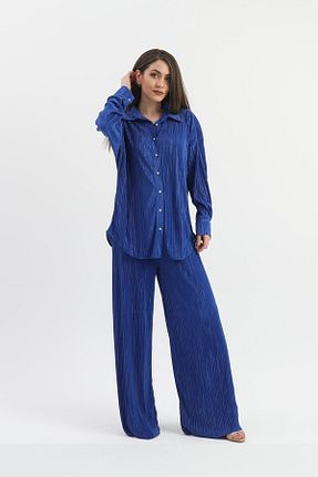 ست بالاتنه و پائین تنه سرمه ای زنانه بافتنی VAPUR TEKSTİL - کد 814646389
