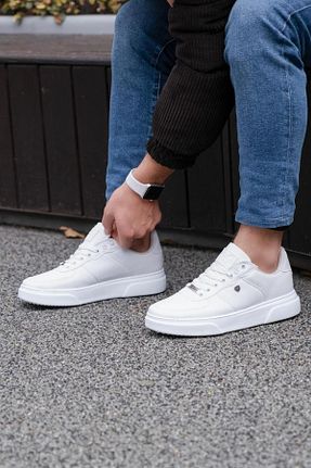 کفش اسنیکر سفید مردانه بند دار L.A Polo - کد 243769437