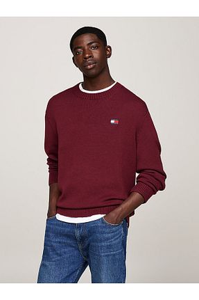 پلیور بنفش مردانه ساده Tommy Hilfiger - کد 869219065
