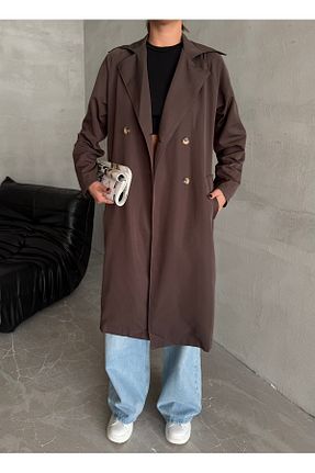 ترنچکت قهوه ای زنانه پلی استر Laluvia - کد 869221246