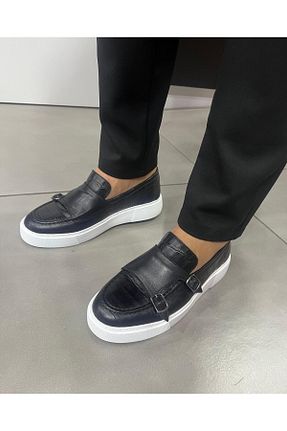 کفش کژوال مشکی مردانه چرم خالص mkstoreluxury - کد 869223783
