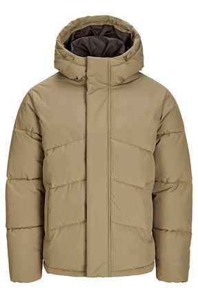 کاپشن بژ مردانه رگولار Jack & Jones - کد 858917875