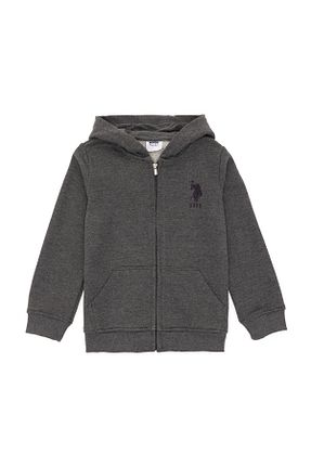 سوئیشرت طوسی بچه گانه ساده U.S. Polo Assn. - کد 869219520
