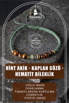 دستبند جواهر سبز زنانه سنگ طبیعی OSMANLI DOĞAL TAŞ - کد 738414659