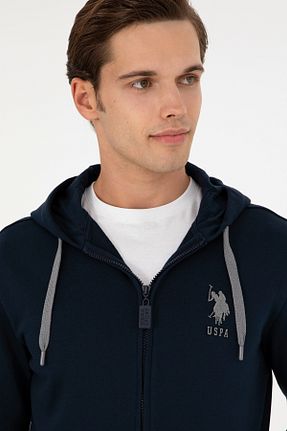 سوئیشرت سرمه ای مردانه ساده U.S. Polo Assn. - کد 869237570