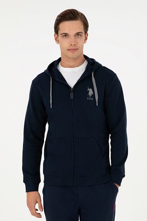 سوئیشرت سرمه ای مردانه ساده U.S. Polo Assn. - کد 869237570