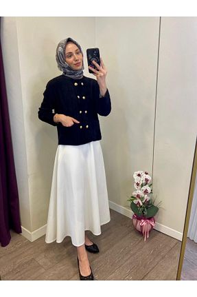 دامن حجاب سفید زنانه Çan MODA - کد 869257169
