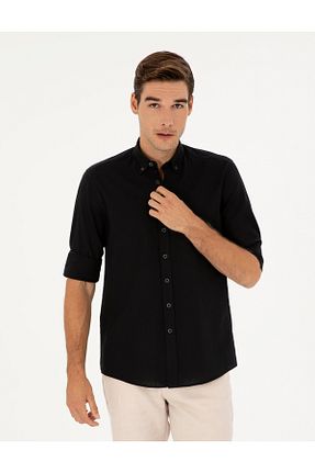 پیراهن مشکی مردانه رگولار Pierre Cardin - کد 834894927