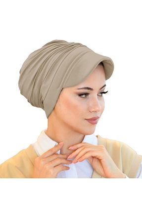 روسری بژ پنبه پلی استر Sufirit - کد 869258309