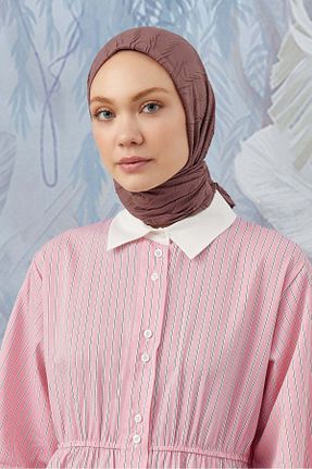 روسری قهوه ای پنبه ای A/F fezah prive - کد 869244905