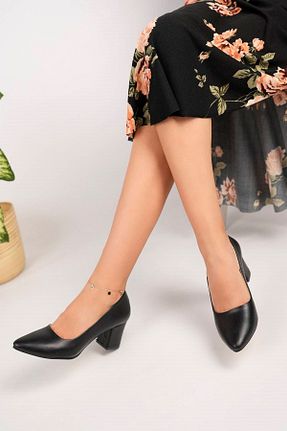 کفش پاشنه بلند کلاسیک مشکی زنانه پارچه Aymer - کد 749543984