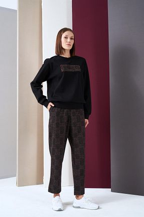 ست بالاتنه و پائین تنه قهوه ای زنانه بافت Pjs Pijama - کد 869251034
