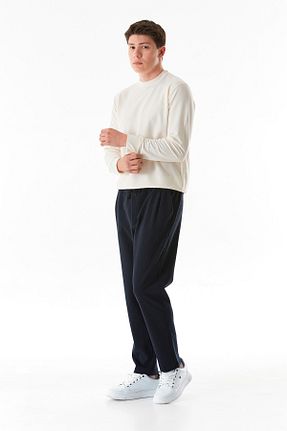 شلوار کرمگن سرمه ای مردانه رگولار Fullamoda - کد 869271853